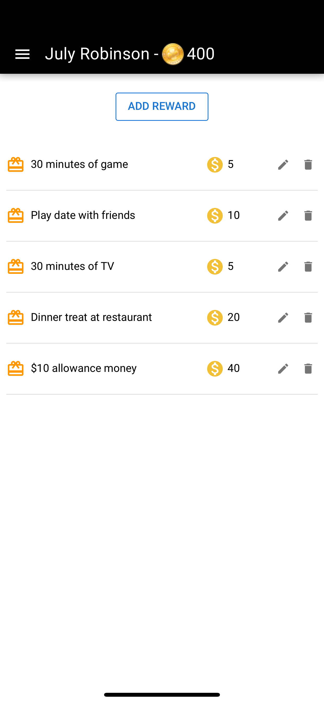 Kids Reward