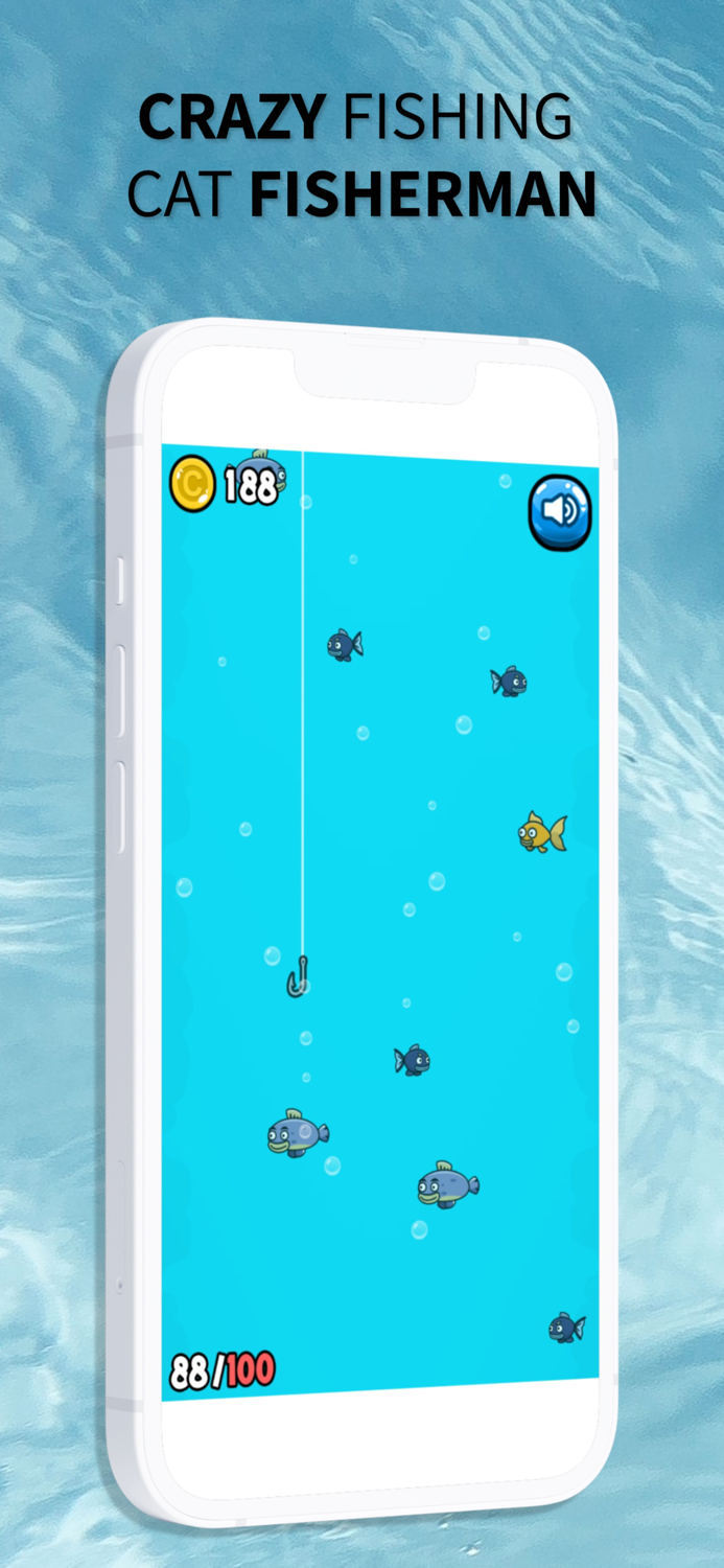 Crazy Fishing - Cat Fisherman