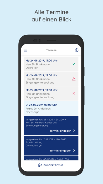 ACHT Adipositas-App Screenshot