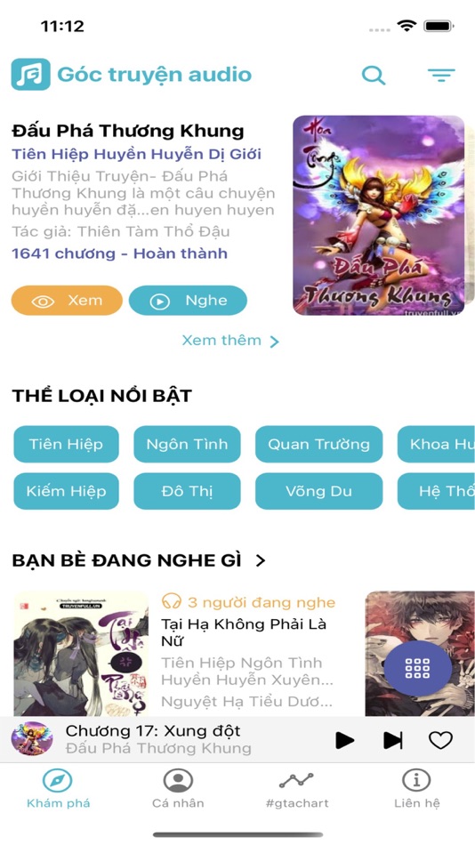 #1. Góc Truyện Audio (iOS) 由: Trang Nguyen