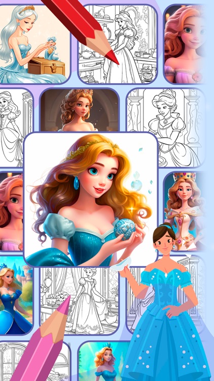 Cinderella coloring book games