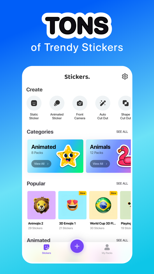 #6. Sticker Maker - Stickers Hub (iOS) Podle: Dream Downloader Infotech Ltd.