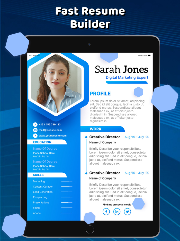 Resume Builder  CV Templates