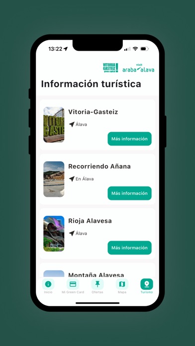 Green Tourist Card Screenshot