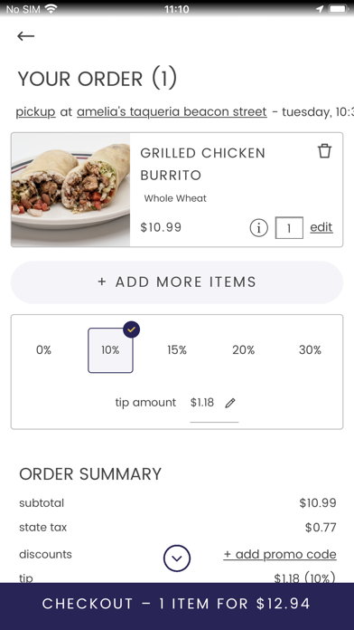 Amelia's Taqueria Official Screenshot