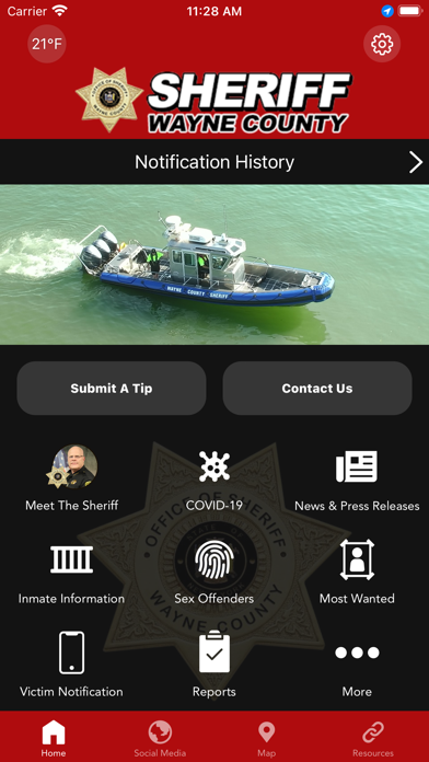 Wayne County NY Sheriff Screenshot