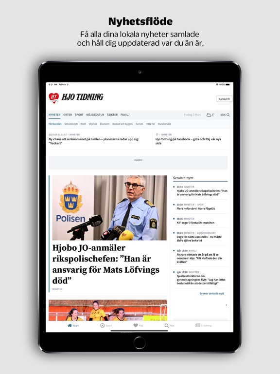 Screenshot #4 pour Hjo Tidning Nyheter