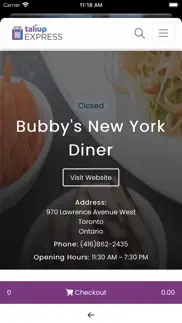 bubby's new york diner iphone screenshot 2