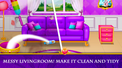 Princess House Cleaning Games Screenshot