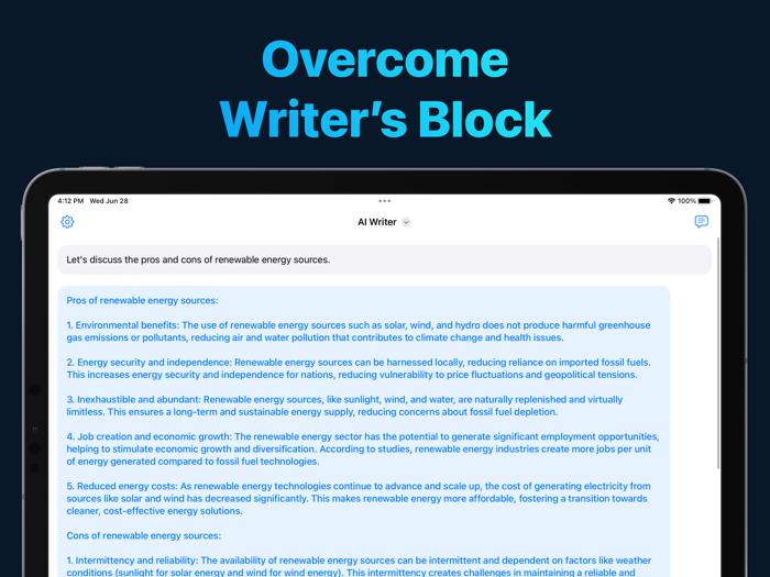 AI Writer - Writing Assistant