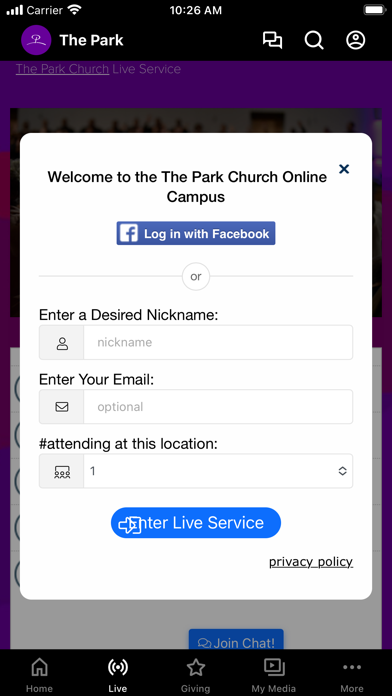 The Park Church App Screenshot