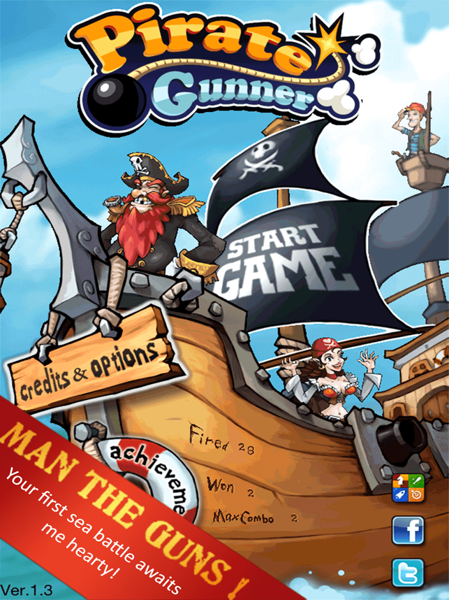 ‎Pirate Gunner HD Screenshot