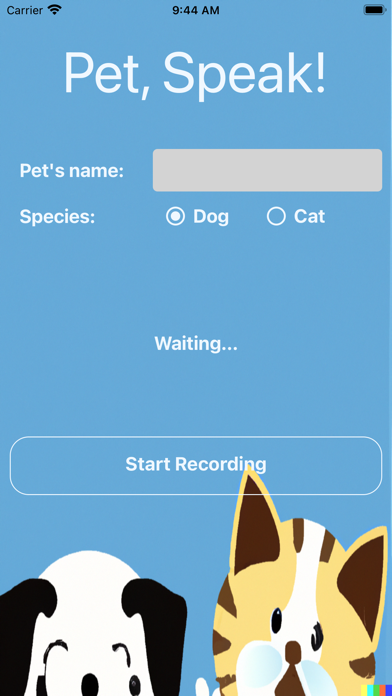 Pet, Speak! Screenshot