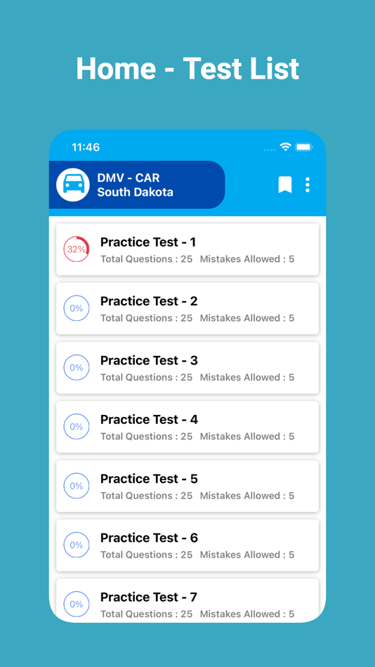 SD DMV Permit Test - 1.5 - (iOS)