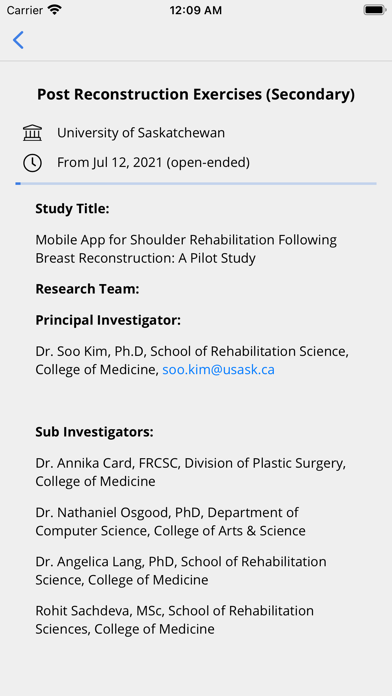 Shoulder App Screenshot