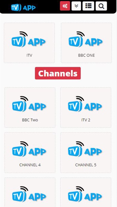 UK TV -  Mobile Live TV guide Screenshot