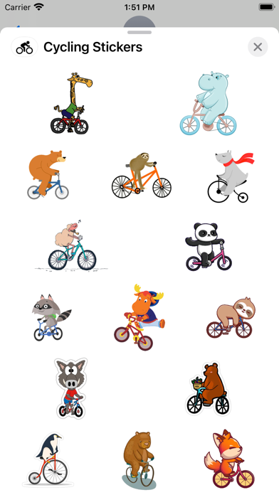 Screenshot #1 pour Cycling Stickers