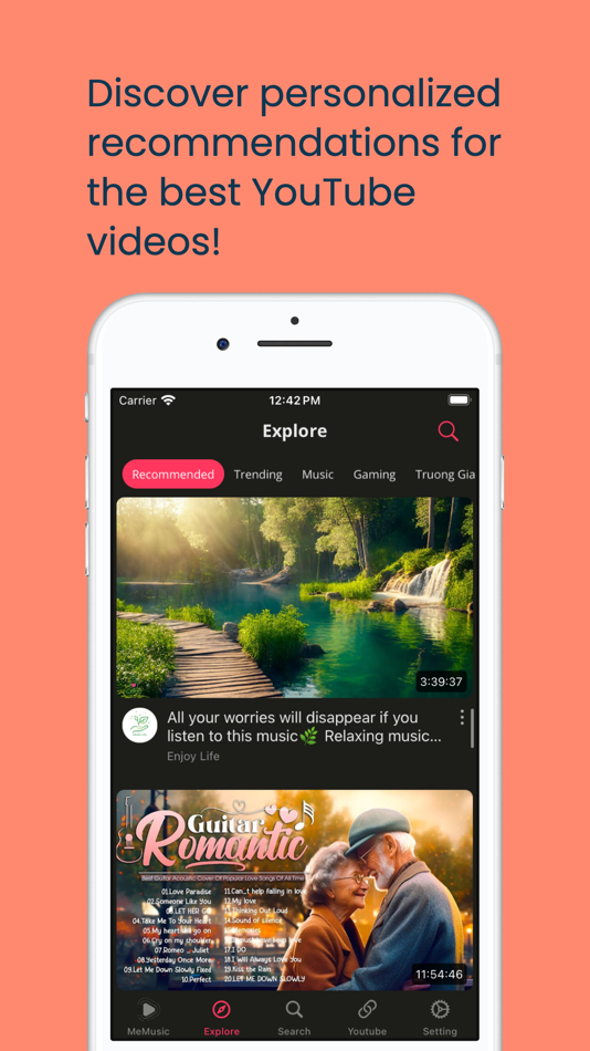 #2. MeMusic - Stream Music, Video (iOS) By: Trong Le