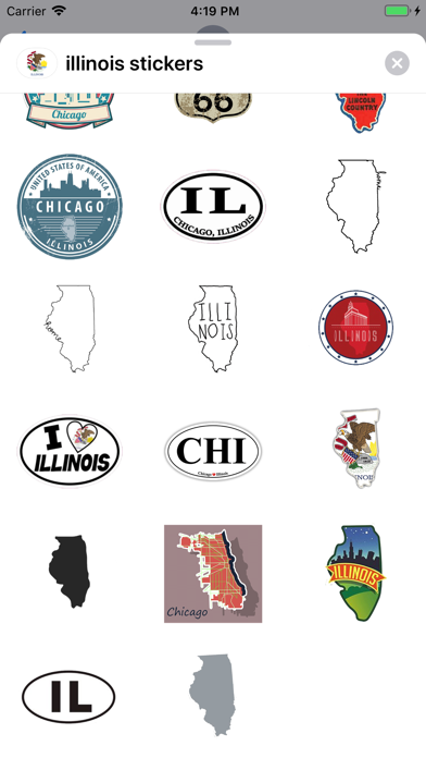 Screenshot #3 pour Illinois emoji - USA stickers