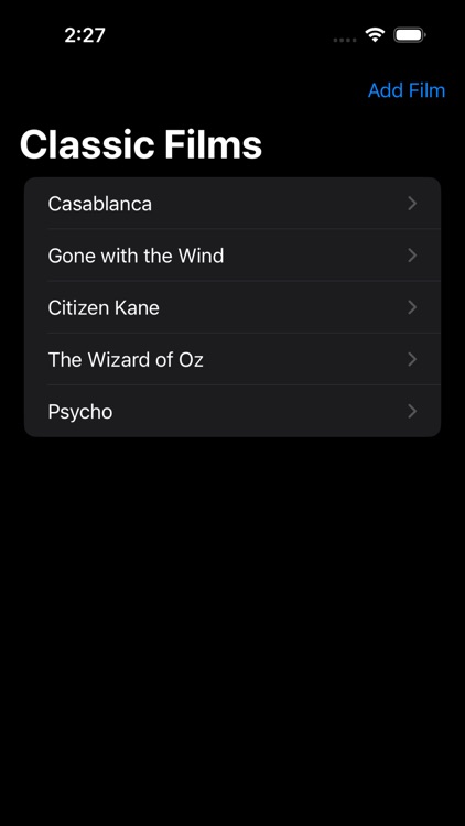 Classic Film Analysis