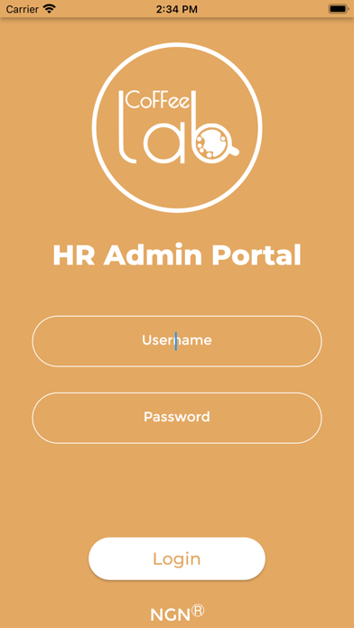 Coffee Lab Admin HR Screenshot