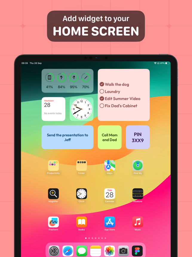 ‎Sticky Notes Widget Screenshot