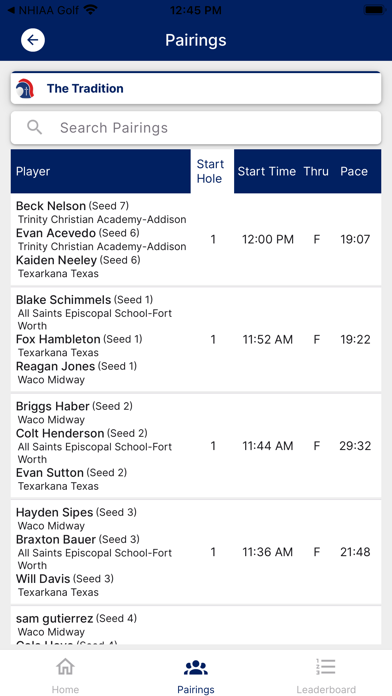 UT HS Golf Screenshot