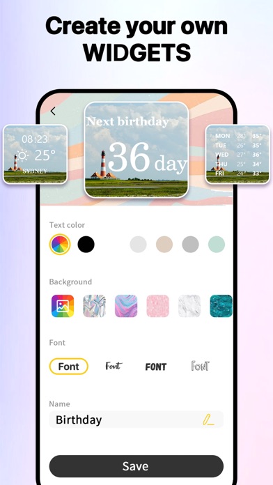 Widgets Kit Icon Wallpaper App Screenshot