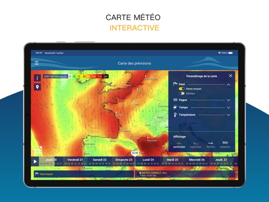 Météo Marine iPad app afbeelding 3