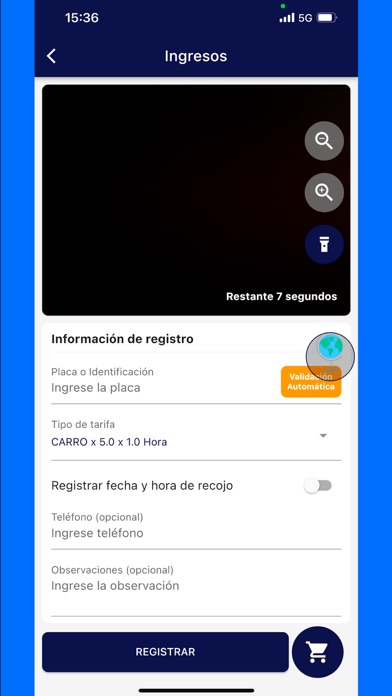 Parkealo! Administrador Screenshot