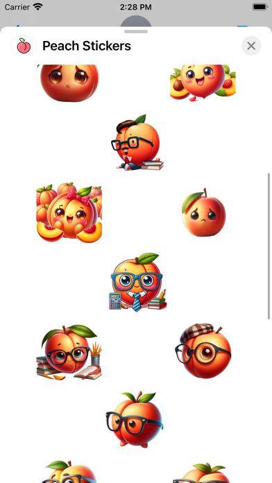 Screenshot #2 pour Peach Stickers
