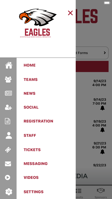 Huntsville Eagles Athletics Screenshot