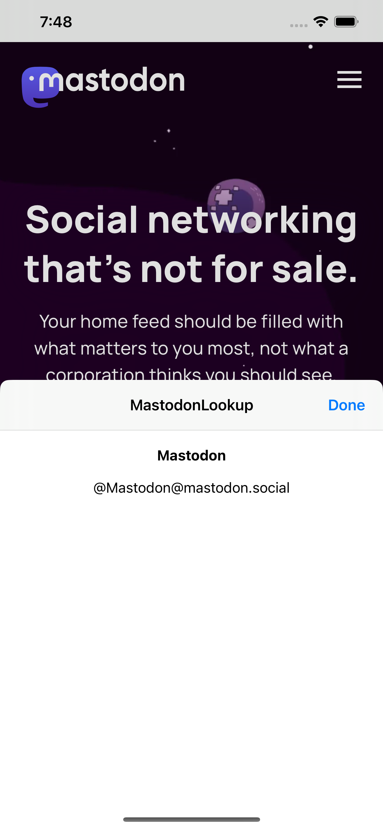 MastoLookup