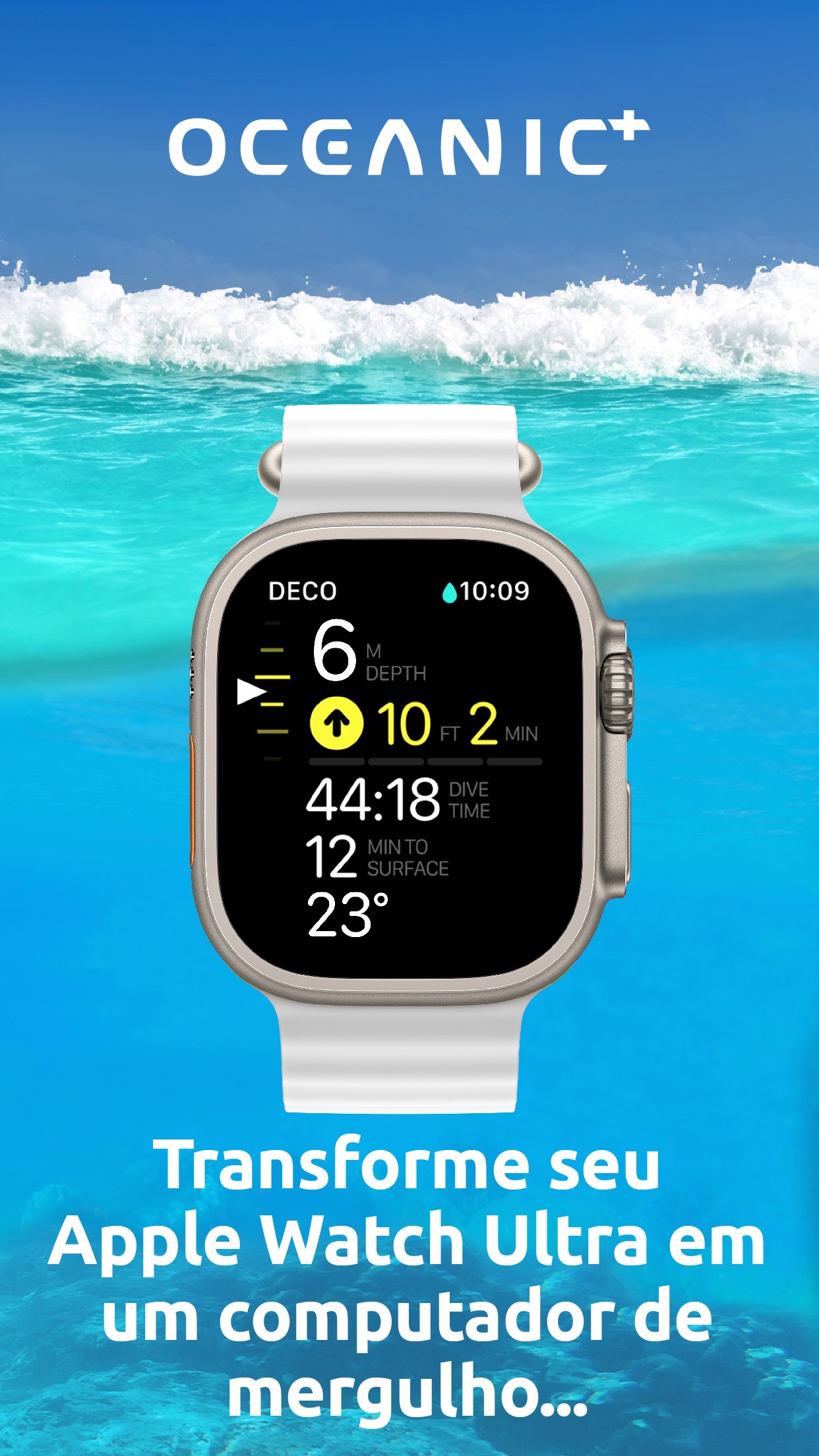 Screenshot do app Dive Computer app - Oceanic+