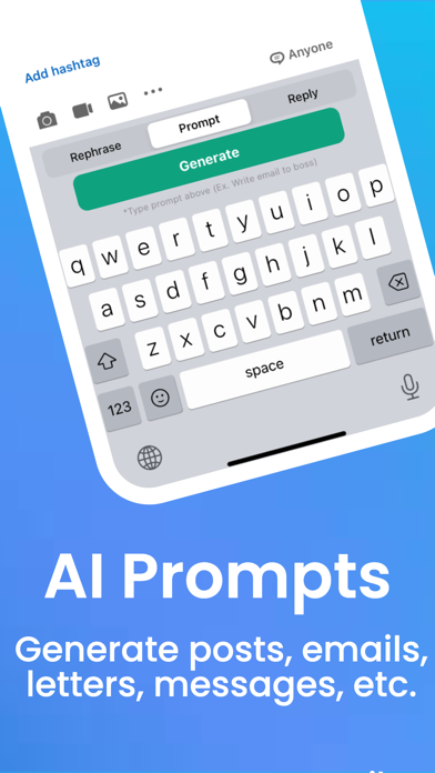 Nathos AI Keyboard, AI Writer Screenshot