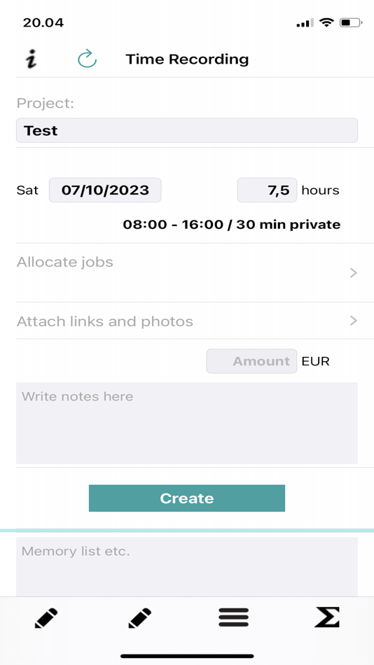 #1. Time Recording - Easy (iOS) 由: Pixilog ApS