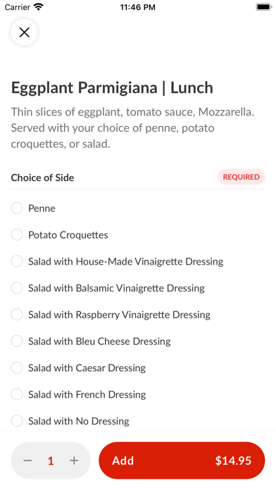 Villa Rustica Pizzeria Screenshot