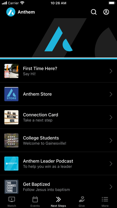 Anthem Church Gainesville Screenshot