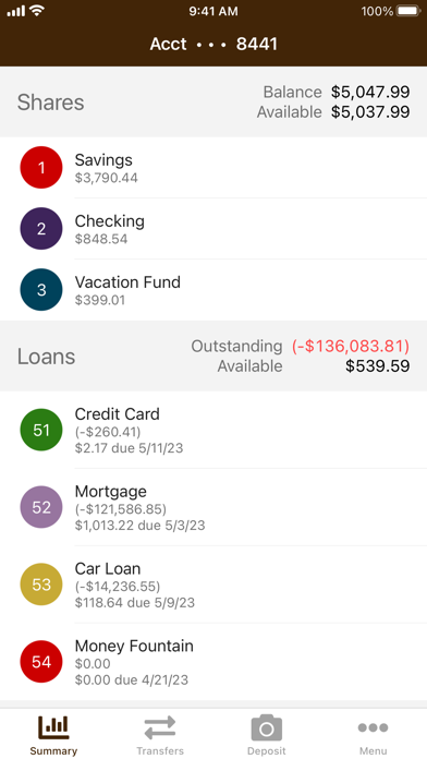 Rimrock CU Mobile Banking Screenshot