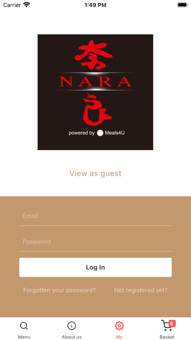 Nara Restaurant Screenshot
