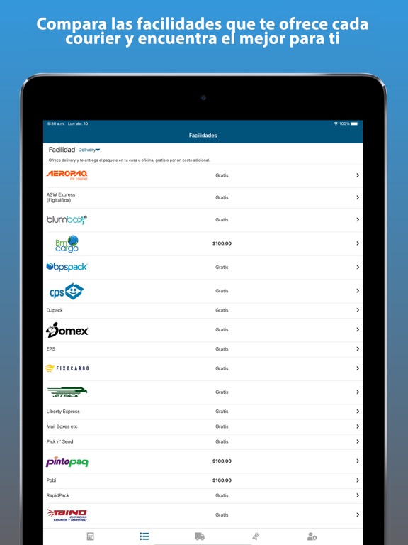 Couriers.do iPad screenshot 4 - Utilities app