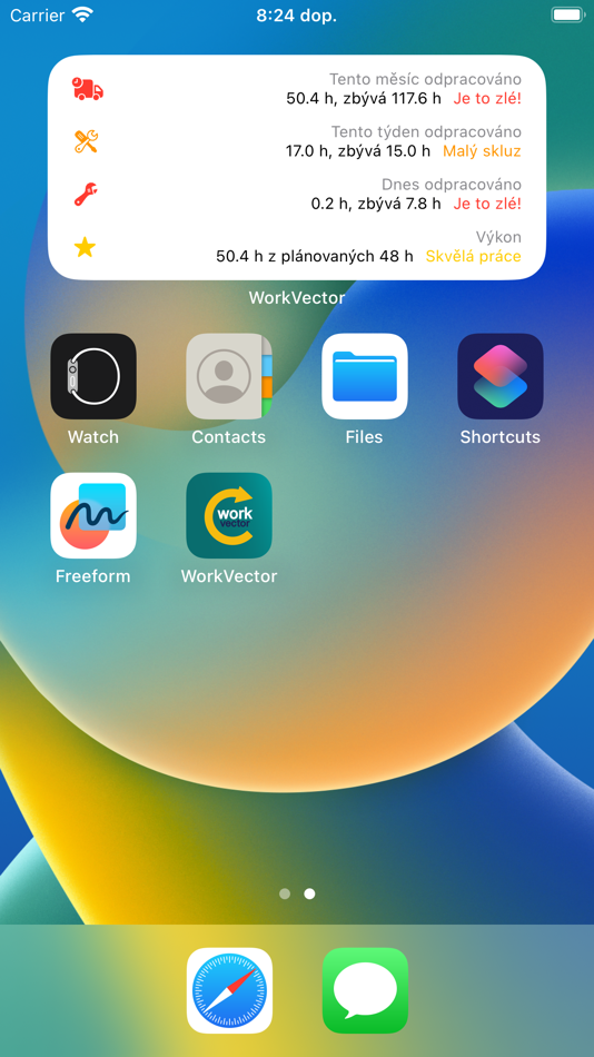#10. WorkVector Task Logger (iOS) By: JchSoft s.r.o.