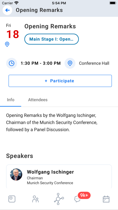 MSC Conferencing Platform Screenshot