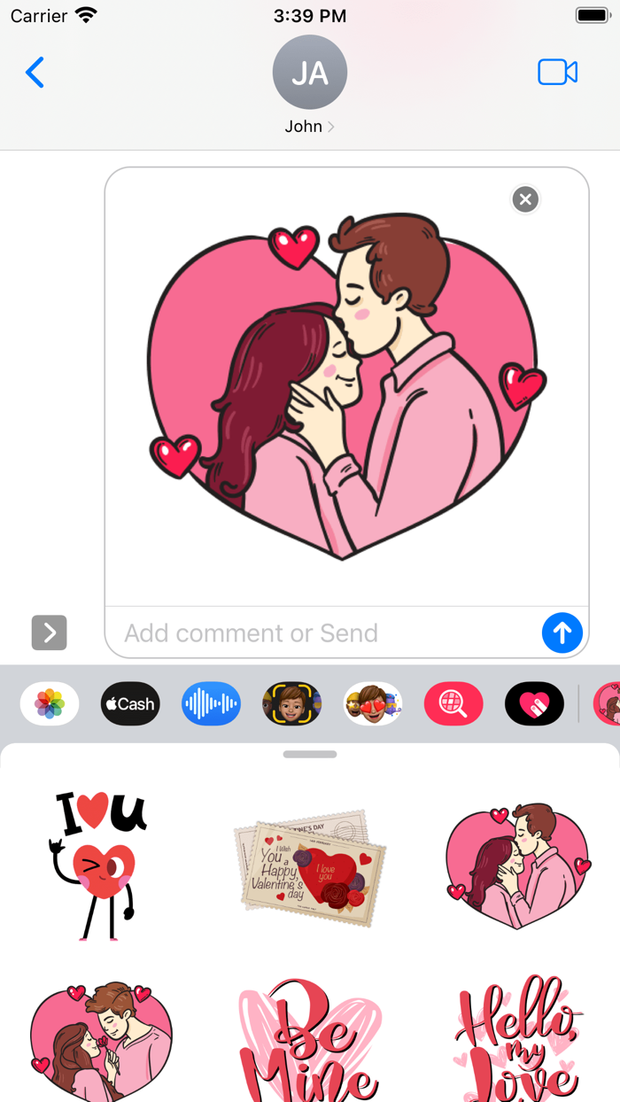 Love Love Love Stickers