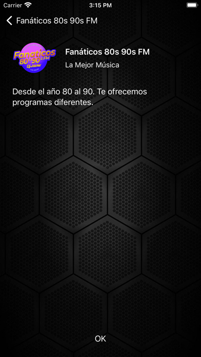 Fanaticos 80s 90s FM Screenshot