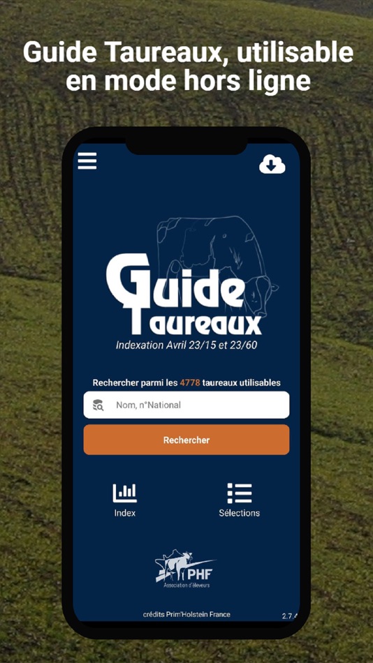 #1. Guide Taureaux (iOS) 由: Prim'Holstein France
