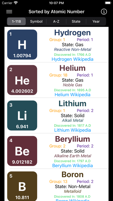 Screenshot #2 pour Chemical Elements Quiz & Study