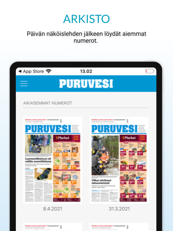 Puruvesi päivän lehti