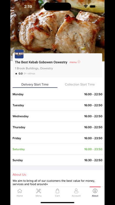 The Best Kebab House Gobowen Screenshot