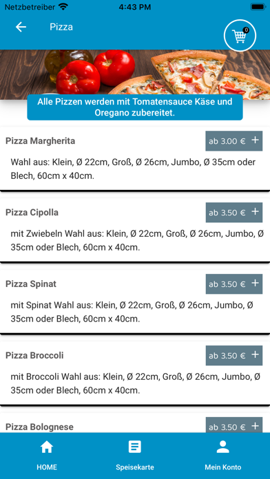 Pizzeria Margherita Essen Screenshot